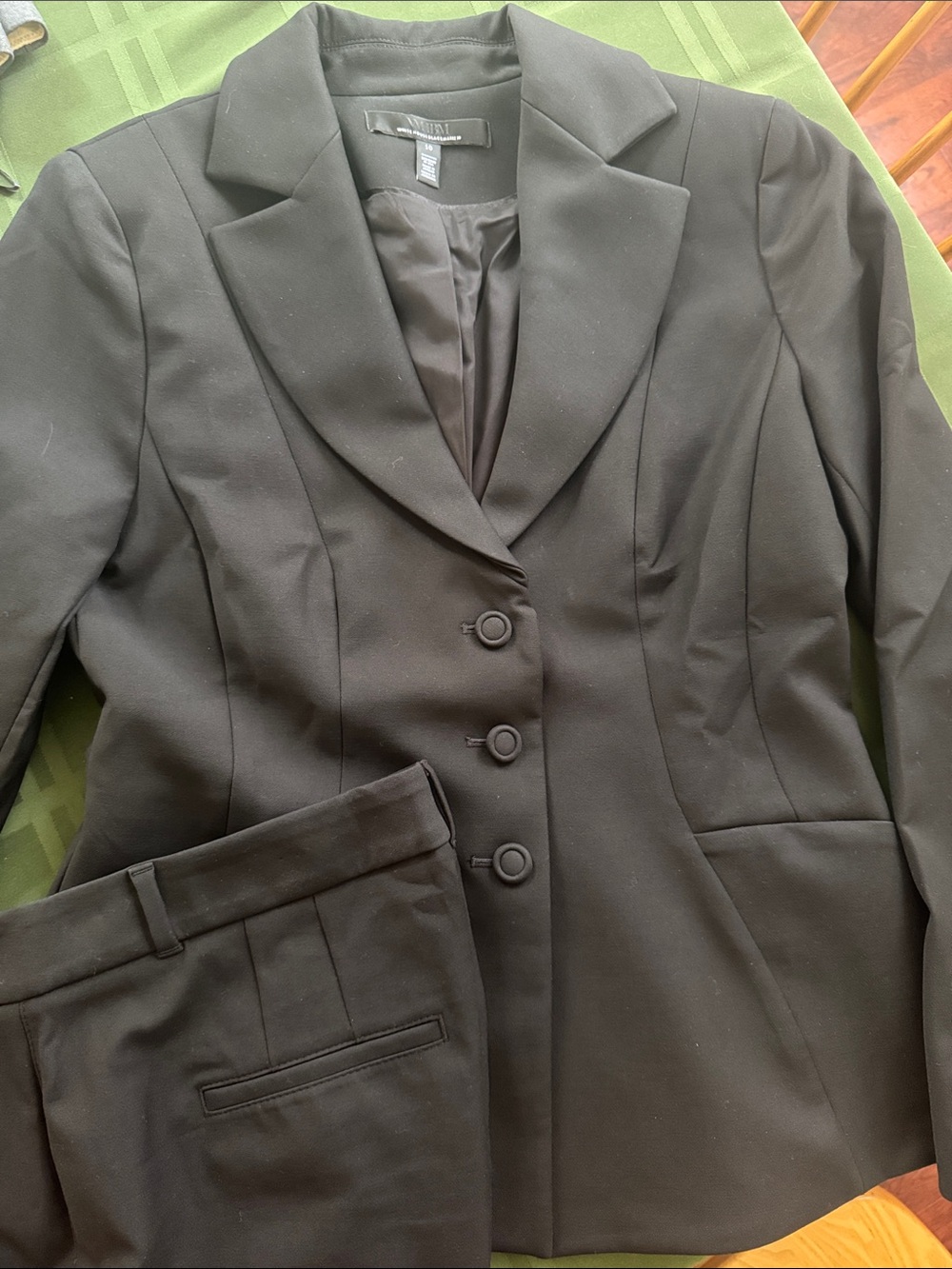 WHBM Tailored Black Pant Suit